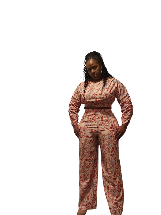 Paisely 2 Piece Pant Set